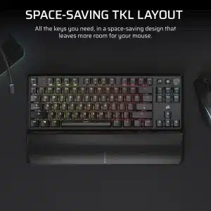 CORSAIR K70 CORE TKL Wireless MLX Red v2 Switch Gaming Keyboard