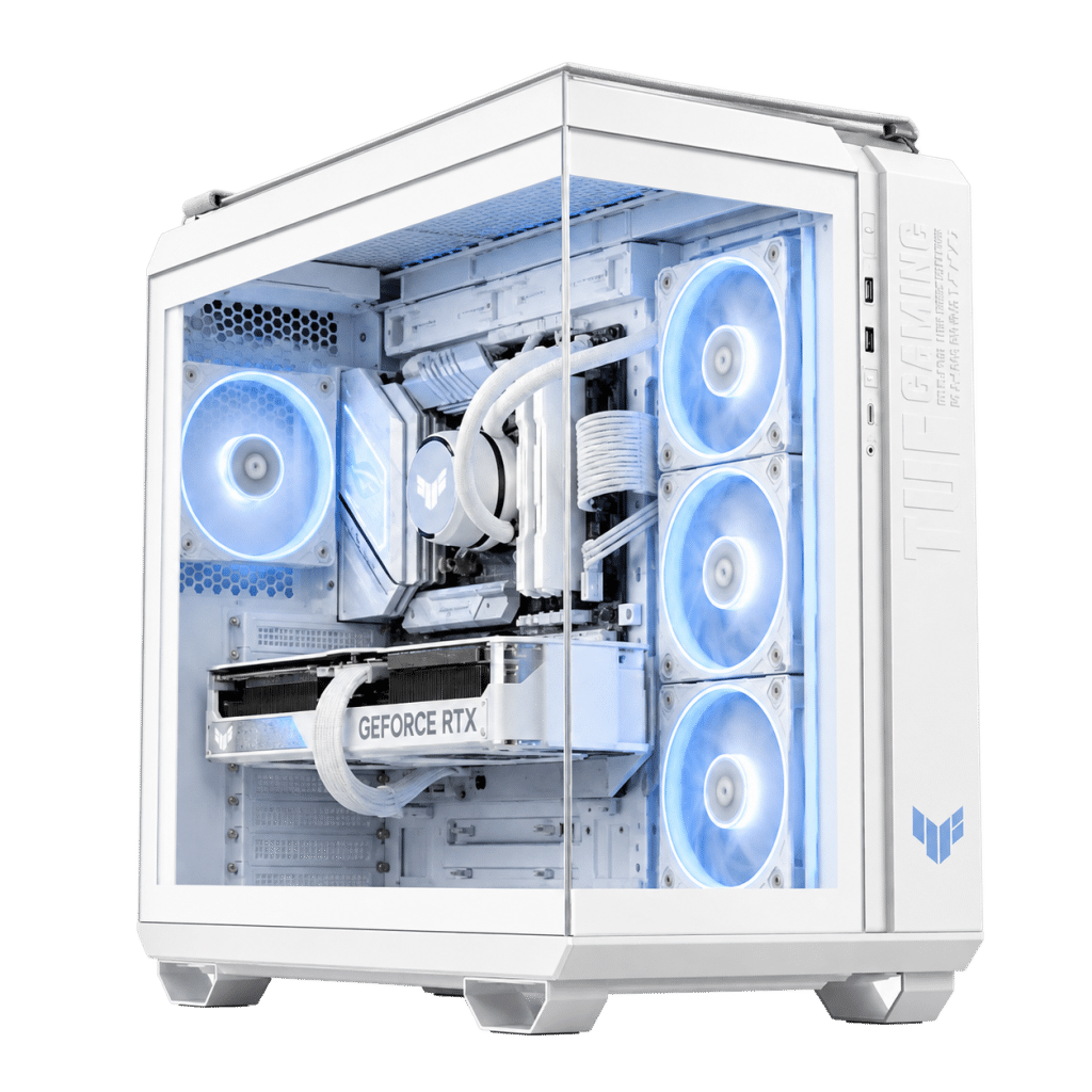 RTX 5070 Ti Gaming PC – Ryzen 7 9800X3D – TUF GT502 Horizon White