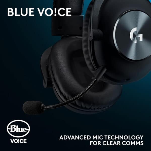 Logitech Pro X SE Wired Gaming Headset Blue Voice Software, DTS X 2.0, 20Hz - 20 KHZ, Premium Leatherete - Black - AX Store Kuwait