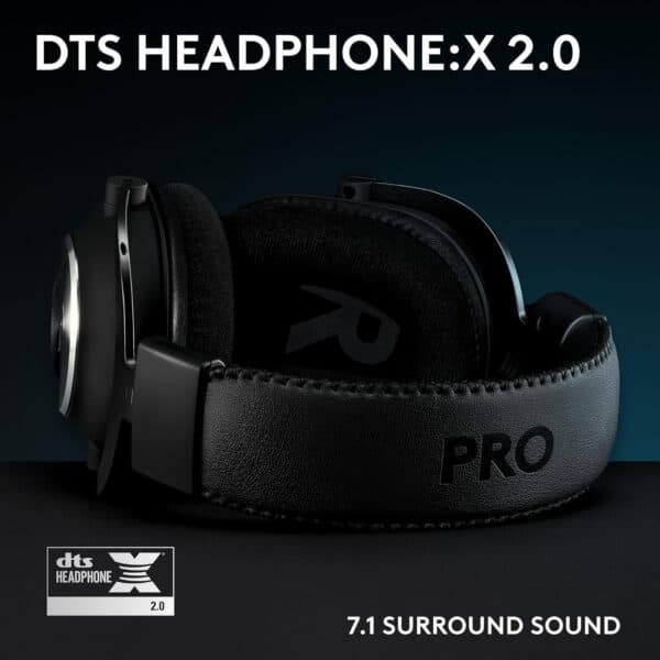 Logitech Pro X SE Wired Gaming Headset Blue Voice Software, DTS X 2.0, 20Hz - 20 KHZ, Premium Leatherete - Black - AX Store Kuwait