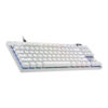 Logitech Pro X TKL Rapid Trigger, On Board Lighting Profile, Key Control, 1ms Report Rate, Magnetic Analog - White - AX Store Kuwait