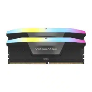 CORSAIR VENGEANCE RGB - 64GB (2x32GB) DDR5 DRAM 6600MT/s CL32 Memory Kit - Black