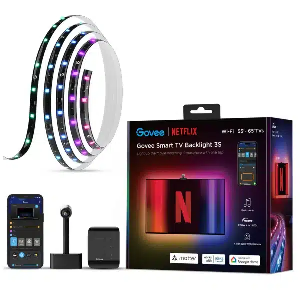 Govee Envisual TV Backlight 3S H6098 Netflix Edition – RGBIC Smart TV Lighting - AX Store Kuwait - 6
