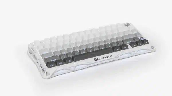 GravaStar Mercury K1 75% Wireless Mechanical Gaming Keyboard – Gradient White - AX Store Kuwait - 4