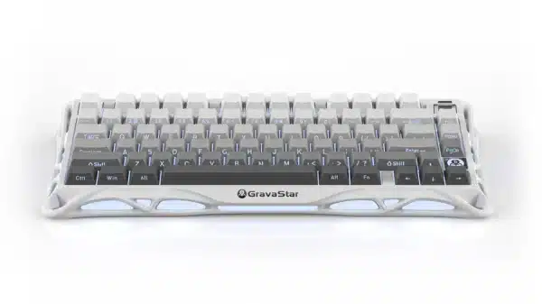 GravaStar Mercury K1 75% Wireless Mechanical Gaming Keyboard – Gradient White - AX Store Kuwait - 5