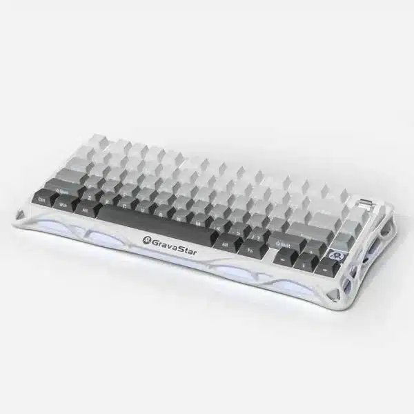 GravaStar Mercury K1 75% Wireless Mechanical Gaming Keyboard – Gradient White - AX Store Kuwait - 6
