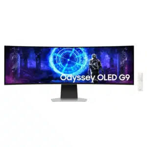 Samsung Odyssey OLED G9 G952 49" Smart DQHD (5120 x 1440), 0.03ms(GTG), 240Hz, AMD FreeSync Premium Pro & G-Sync Compatible, Gaming Hub, HDMI 2.1 & USB-C Ports, 1800R Curved Gaming Monitor