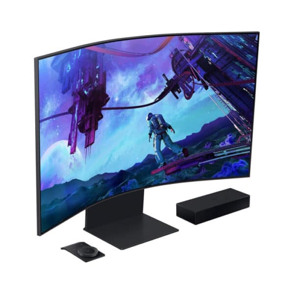 Samsung Odyssey Ark 2nd Gen. (G97NC) 55" 4K UHD (3840 x 2160), VA Panel, 1ms(GTG), 165Hz, 4 Input Multi View, Quantum Mini-LED, AMD FreeSync Premium Pro, HDMI 2.1, Adjustable HAS PIVOT Stand, 1000R Curved Gaming Monitor With Sony PlayStation 5 (FREE GIFT) - Image 3