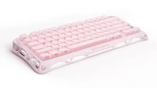 GravaStar Mercury K1 75% Wireless Mechanical Gaming Keyboard - Special Edition - Sakura Pink