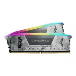 Corsair Vengeance RGB 32GB (2x16GB) DDR5 DRAM 6400MT/s CL32 Memory Kit - Call of Duty Warzone Edition - Light Grey