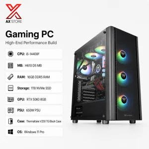 RTX 5060 Gaming PC – i5-14400F – Thermaltake V250 TG Black