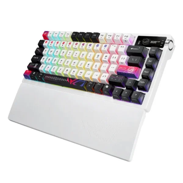 ASUS ROG AZOTH X GAMING KEYBOARD - WHITE - Arabic Layout - AX Store Kuwait