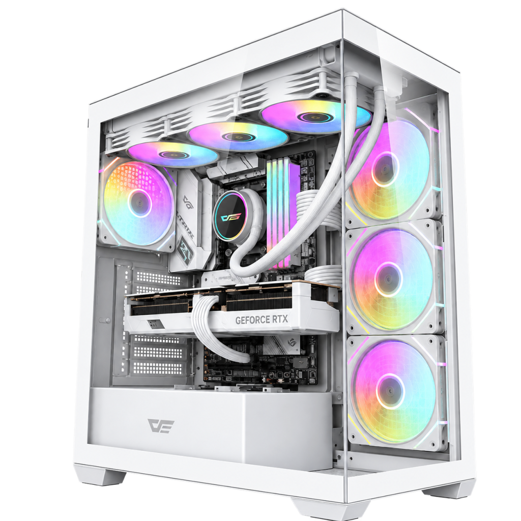 RTX 5070 Gaming PC – Ryzen 7 9800X3D – DarkFlash DS900 White