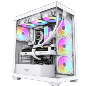 RTX 5070 Gaming PC – Ryzen 7 9800X3D – DarkFlash DS900 White