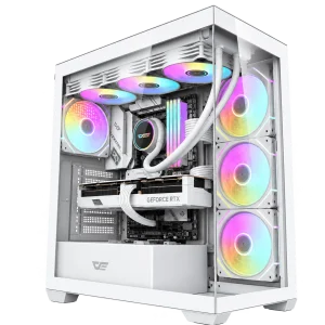 RTX 5070 Gaming PC – Ryzen 7 9800X3D – DarkFlash DS900 White