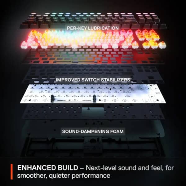 SteelSeries Apex Pro TKL Gen 3 OmniPoint 3.0 HyperMagnetic Switches - White - AX Store Kuwait