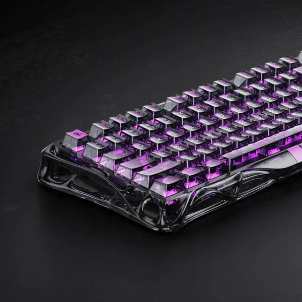 GravaStar Mercury V75 Lite Transparent Black 75% Hall-Effect Magnetic Switch Gaming Keyboard