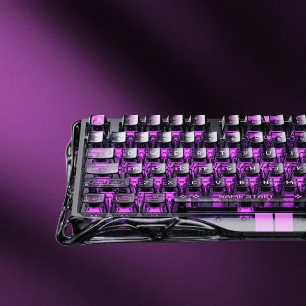 GravaStar Mercury V75 Lite Transparent Black 75% Hall-Effect Magnetic Switch Gaming Keyboard