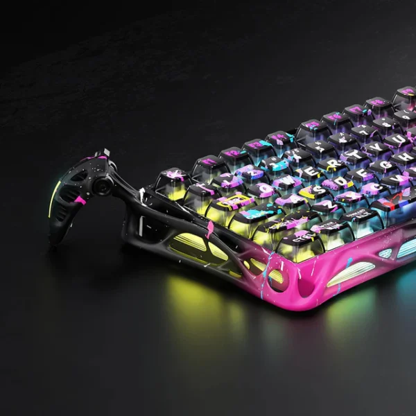 GravaStar Mercury V75 Pro Neon Graffiti 75% Hall-Effect Gaming Keyboard – Neon Graffiti Edition