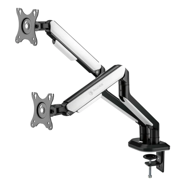 Sades APEP Dual Monitor Arm RGB – Dual Screen VESA Mount 17″ to 32″ – Orange - AX Store Kuwait - 11