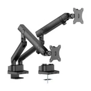 Twisted Minds Dual Screen Arm Stand Slim Heavy Duty Mechanical Spring (17"–35" Flat & Curved Monitors) – Black