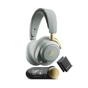 SteelSeries Arctis Nova Elite Hi-Res Wireless Gaming Headset For PC,PlayStation Switch Mobile,Xbox - Sage Gold