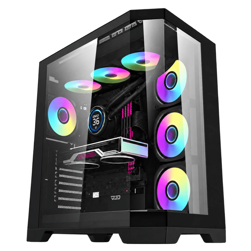 RX 9070 XT Gaming PC – Ryzen 7 7800X3D – DarkFlash FT418 Pro Black