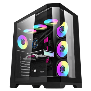 RX 9070 XT Gaming PC – Ryzen 7 7800X3D – DarkFlash FT418 Pro Black