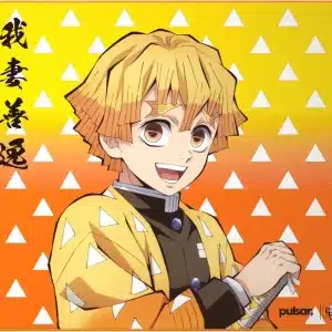 Pulsar Demon Slayer Zenitsu XL mouse pad anti-fray stitching AX Store Kuwait