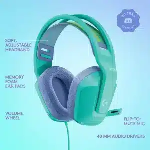Logitech G335 Wired Gaming Headset Mint at AX Store