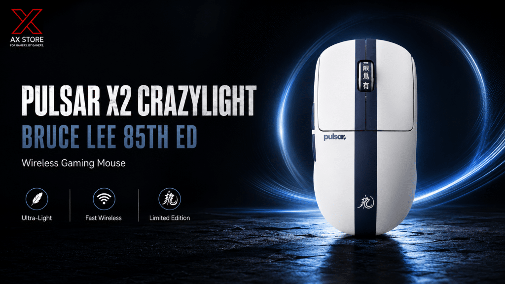 Pulsar X2 CrazyLight Wireless Gaming Mouse Bruce Lee 85th Edition at AX Store