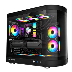 RX 9070 XT Gaming PC – Ryzen 7 9800X3D – Tortox Vidrio RGB Black