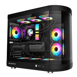 RX 9070 XT Gaming PC – Ryzen 7 9800X3D – Tortox Vidrio RGB Black