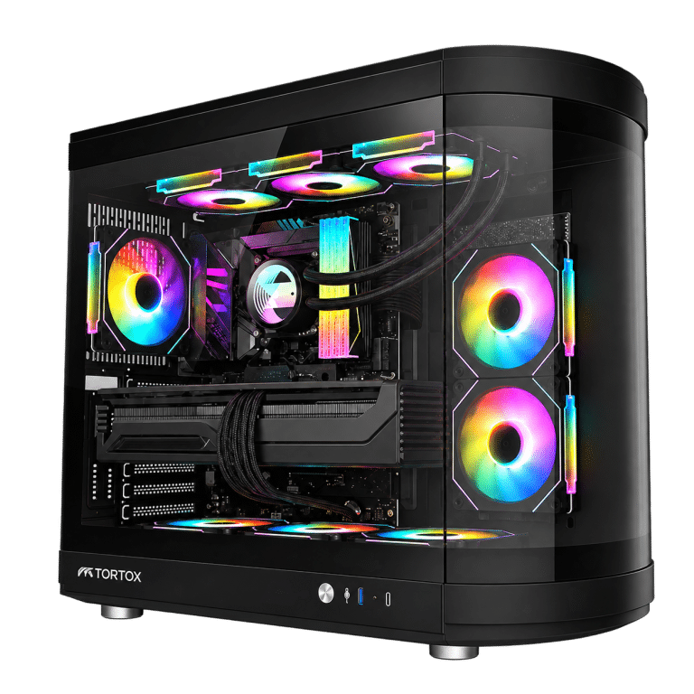 RX 9070 XT Gaming PC – Ryzen 7 9800X3D – Tortox Vidrio RGB Black