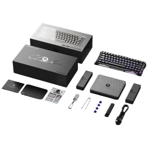 GravaStar Mercury V60 Pro GunMetal Aluminum RGB Gaming Keyboard