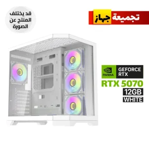 AMD Ryzen 5 7500X3D Gaming PC - ASUS PRIME B850 - 32GB DDR5 6000 - 1TB NVMe SSD - RTX 5070 12GB White - 750W Gold PSU - 360mm Liquid Cooling White - RGB Case - Windows 11 Pro