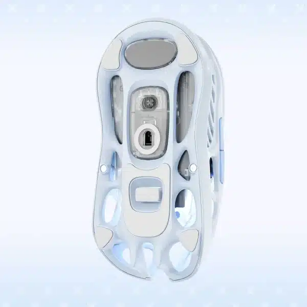 GravaStar Mercury M1 Pro Ice Blue Wireless Gaming Mouse – 88g 26000 DPI - AX Store Kuwait