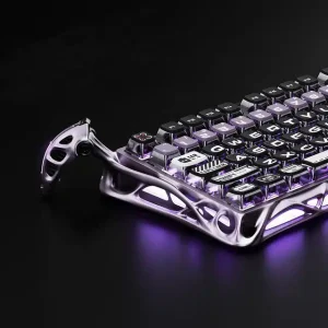GravaStar Mercury V75 Pro Iron Purple 75% Hall Effect Gaming Keyboard