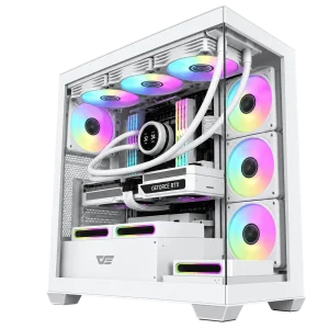 RTX 5070 Ti Gaming PC – Ryzen 7 9800X3D – DarkFlash DS900 White