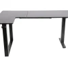 Gamertek Flexi Corner Black Gaming Desk with 160x100cm Carbon Fiber Surface at AX Store