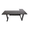 Gamertek Flexi Corner Gaming Desk – Black 160x100cm Carbon Fiber Surface - AX Store Kuwait
