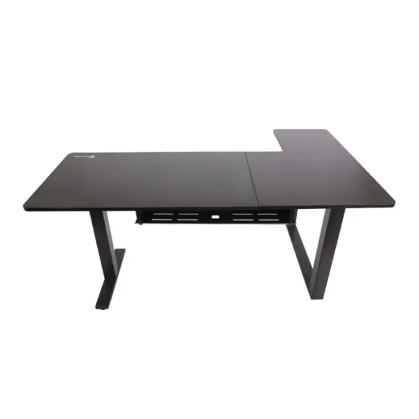 Gamertek Flexi Corner Gaming Desk – Black 160x100cm Carbon Fiber Surface - AX Store Kuwait