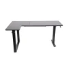 Gamertek Flexi Corner Gaming Desk – Black 160x100cm Carbon Fiber Surface - AX Store Kuwait