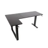 Gamertek Flexi Corner Gaming Desk – Black 160x100cm Carbon Fiber Surface - AX Store Kuwait