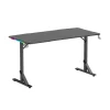 Gamertek Alpha RGB Gaming Desk Pro Black 140x70cm Carbon Surface at AX Store