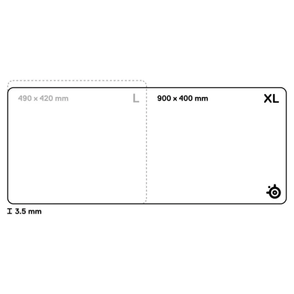SteelSeries QcK Performance Control XL Gaming MousePad - Textured Weave Surface - 900x400mm - AX Store Kuwait