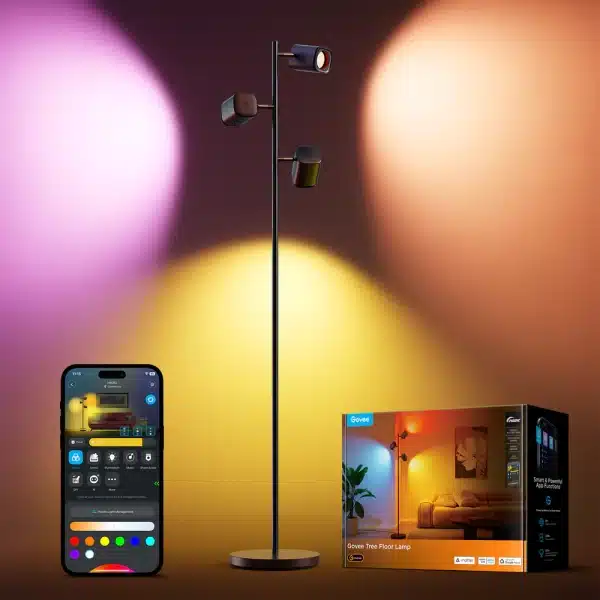 Govee Tree Floor Lamp H60B2 – RGB Multi-Head Smart Floor Lamp - AX Store Kuwait