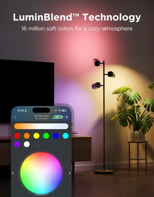 Govee Tree Floor Lamp H60B2 – RGB Multi-Head Smart Floor Lamp - AX Store Kuwait