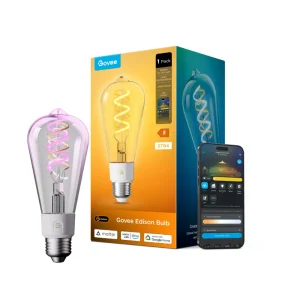 Govee ST19 Smart Edison Bulb R14C0 – E27 RGB Matter Bulb - AX Store Kuwait