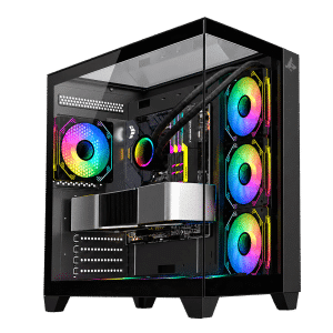 RTX 5070 Ti Gaming PC – Ryzen 7 9800X3D – SharX GX700 Black